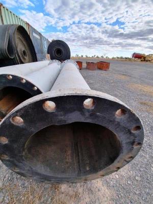 18 inch rubber lined pipe