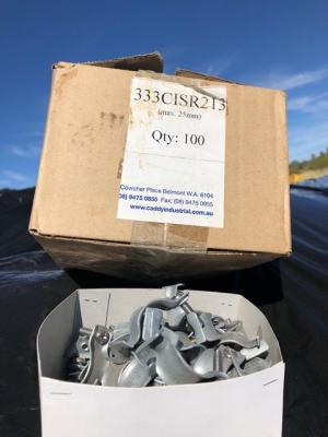 Pallet #3 Comprising Approx  16079 x Caddy Conduit Clips - 21-25mm