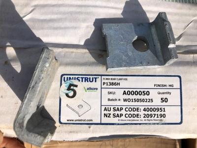 Pallet #83 Comprising Approx  2510 x Unistrut P1386H Beam Clamp